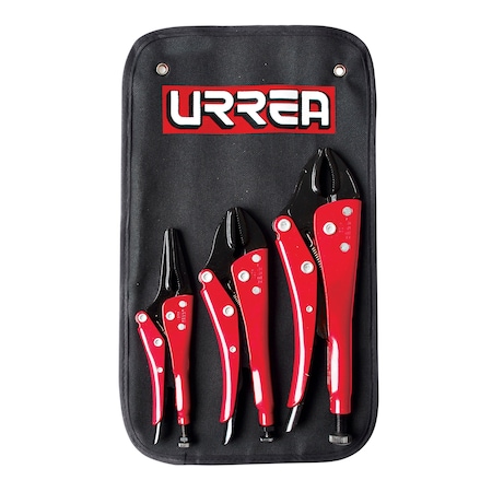 Urrea Heavy duty Locking Plier Set 3Pc 4100